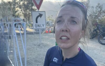 Caroline racing time and terrain in Borrego Springs