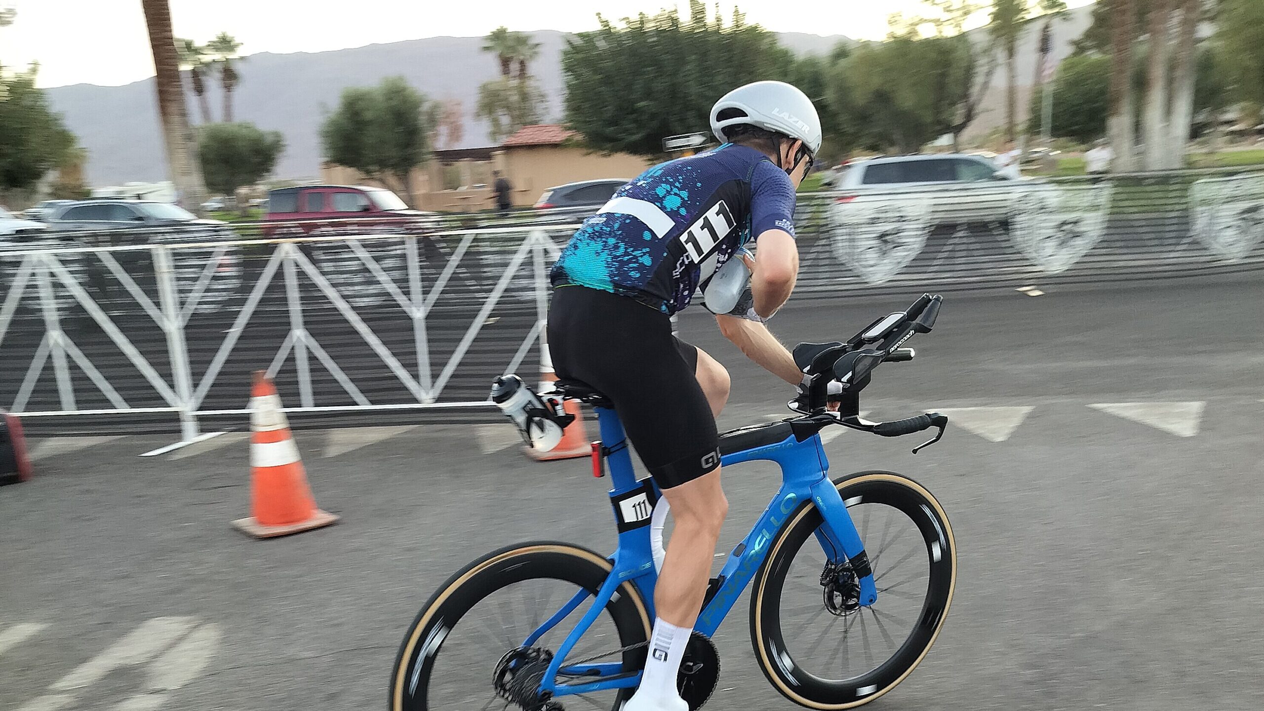 Going through the pit at the 24-Hour World Championships